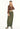 Wrap Front Detail Elastic Waist Flowy Khaki Pants Wrap Front Detail, Side Pockets, Easy Pull On Elastic Waist, Flowy Pants