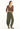 Wrap Front Detail Elastic Waist Flowy Khaki Pants Wrap Front Detail, Side Pockets, Easy Pull On Elastic Waist, Flowy Pants
